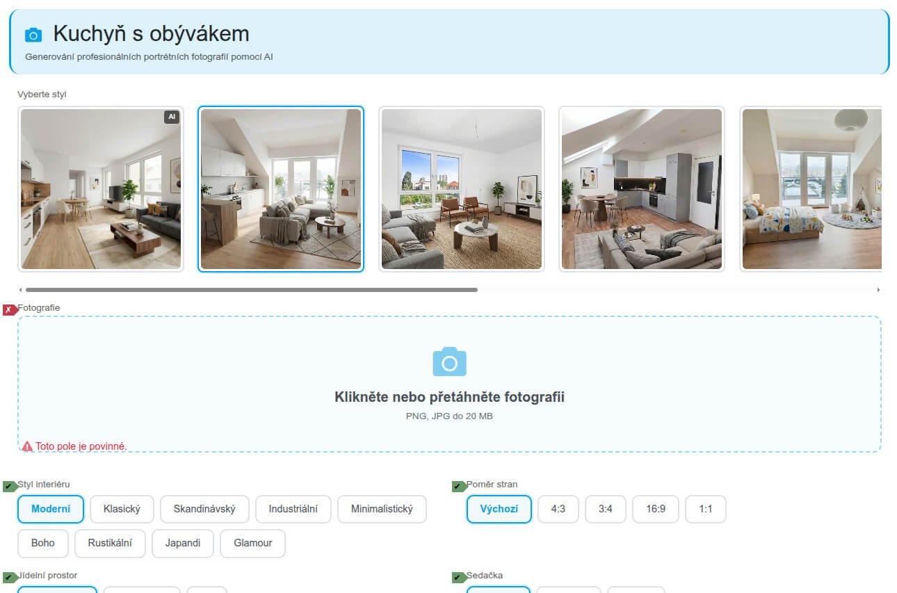 Homestaging, radonové mapy a povodnové mapy v realitni.ai